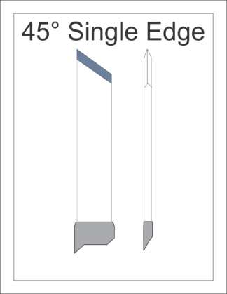 Image of 45 degree Single Edge Diamatrix Diamond Knife