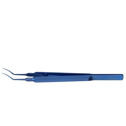 Lehner-Utrata Capsulorhexis Forceps, Angled/Vaulted Shafts 12mm, Titanium