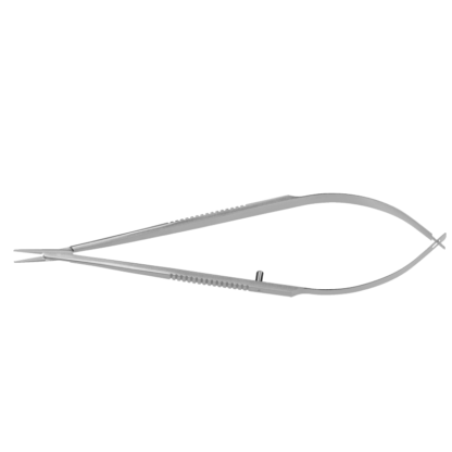 Castroviejo Needle Holder, Delicate Straight 9mm, No Lock, Flat handle, Stainless