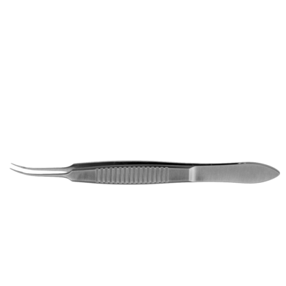 McPherson Tying Forceps, Vaulted x 4mm, Flat serrated handle, Stainless