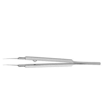 Tennant Tying Forceps, Curved x 6mm, Diamond knurled handle, Stainless
