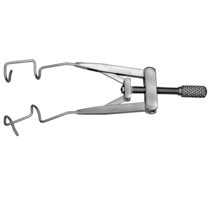 Lieberman Adjustable Lid Speculum, Nasal, 14mm Open Square Blades with flairs, Stainless