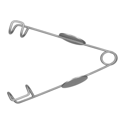Alphonso Newborn Speculum, .035", Temporal, 5mm by 8mm Closed square blade, Stainless